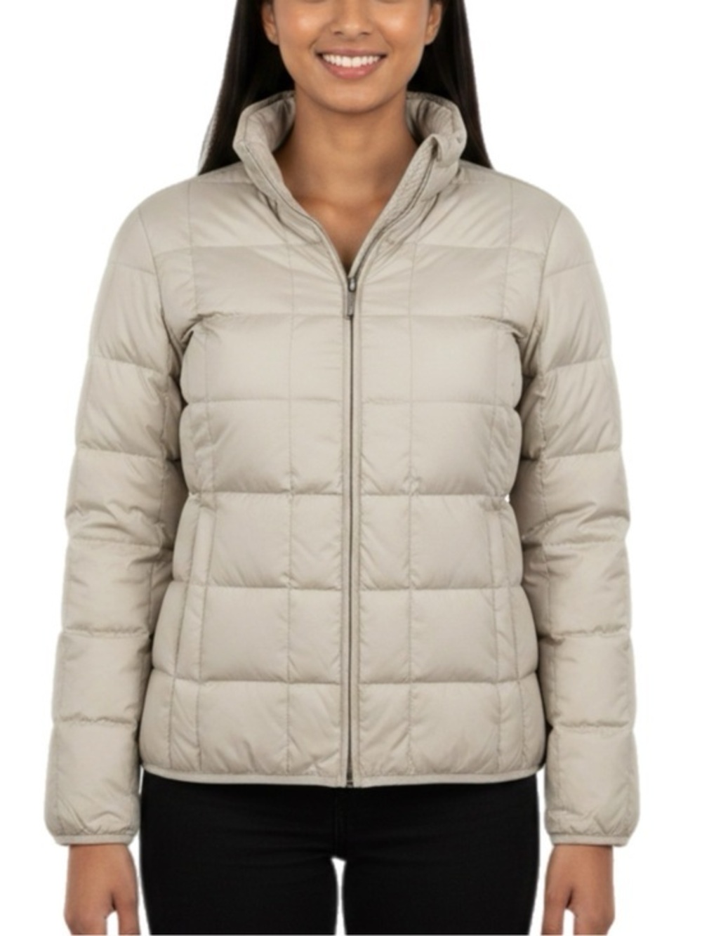 Calvin Klein | Tan Beige Puffer Winter Front Zip Up Jacket